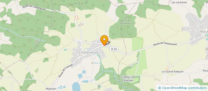 localisation de l'entreprise MONSIEUR MARC PERRET  CHEZENEUVE