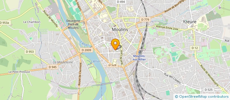 localisation de l'entreprise MONSIEUR MARC PERRIN à MOULINS