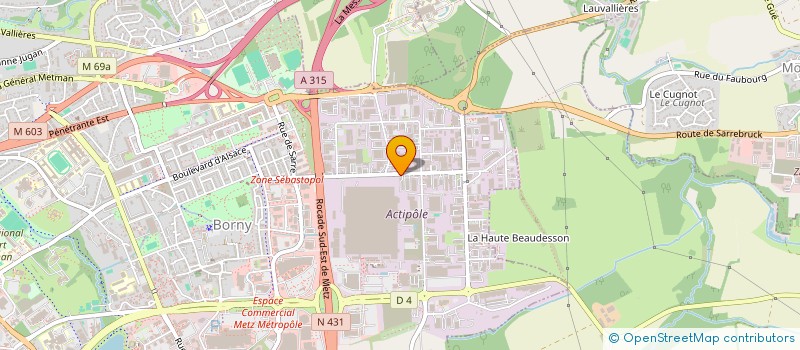 localisation de l'entreprise MONSIEUR MARC PERRIN  METZ