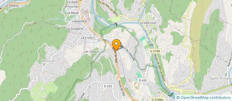 localisation de l'entreprise MONSIEUR MARC PERRUCHON à AUBENAS