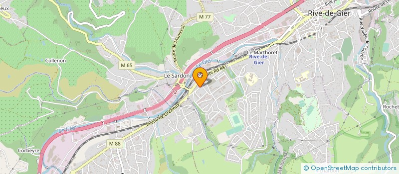 localisation de l'entreprise MONSIEUR MARC PETIT  RIVE-DE-GIER