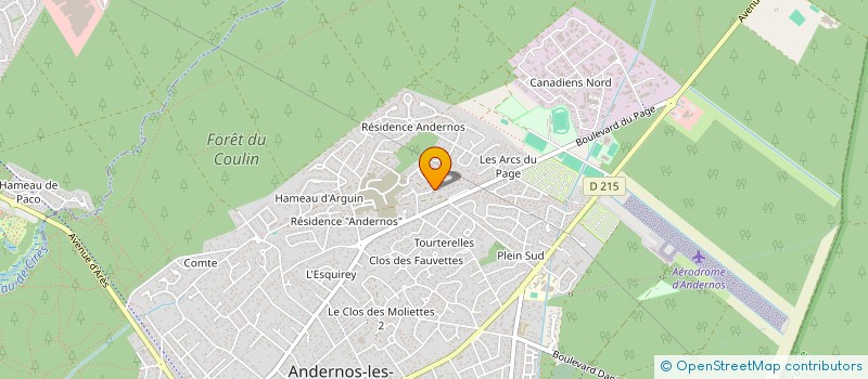 localisation de l'entreprise MONSIEUR MARC PETIT  ANDERNOS-LES-BAINS