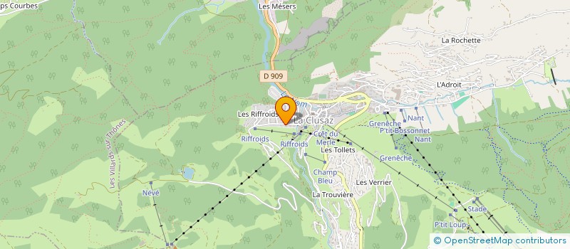 localisation de l'entreprise MONSIEUR MARC PEURIERE à LA CLUSAZ