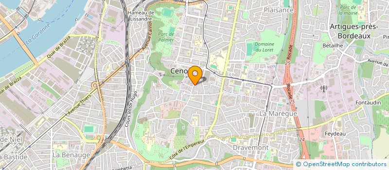 localisation de l'entreprise MONSIEUR MARC PEUVRIER  CENON