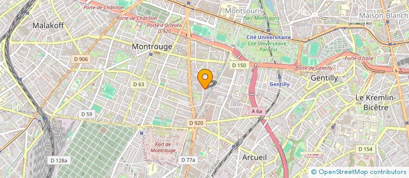 localisation de l'entreprise MONSIEUR MARC PEVERELLI  MONTROUGE