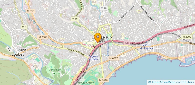 localisation de l'entreprise MONSIEUR MARC PEY  CAGNES-SUR-MER