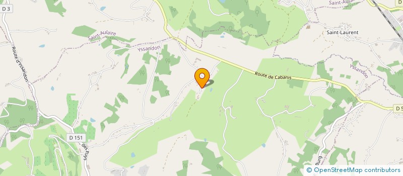 localisation de l'entreprise MONSIEUR MARC PEYRAMAURE  YSSANDON