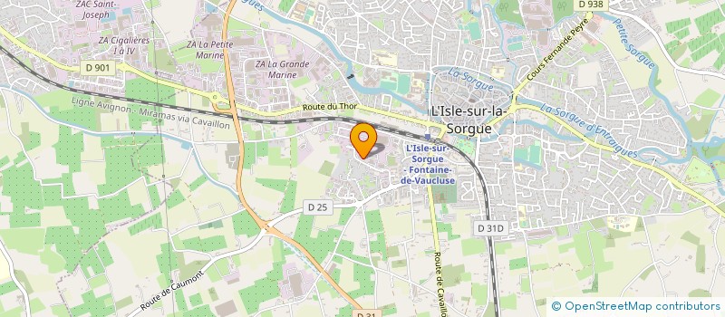 localisation de l'entreprise MONSIEUR MARC PEYRET à L'ISLE-SUR-LA-SORGUE