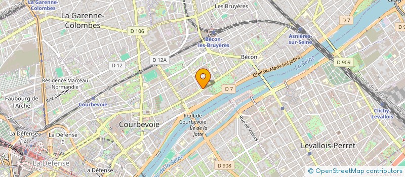 localisation de l'entreprise MONSIEUR MARC PEYRONEN à COURBEVOIE