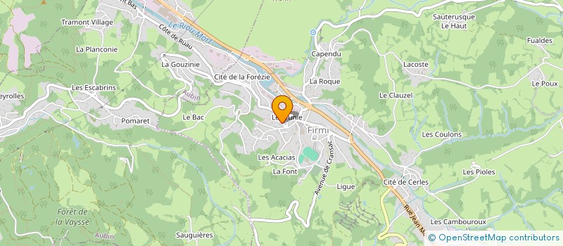 localisation de l'entreprise MONSIEUR MARC PEYTOUREAU  FIRMI