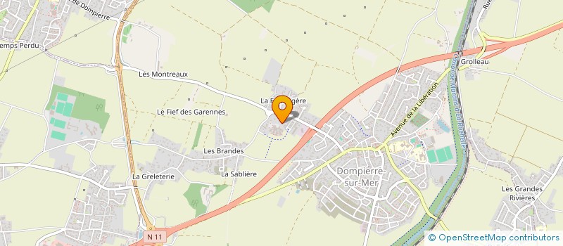 localisation de l'entreprise MONSIEUR MARC PICAVET  DOMPIERRE-SUR-MER