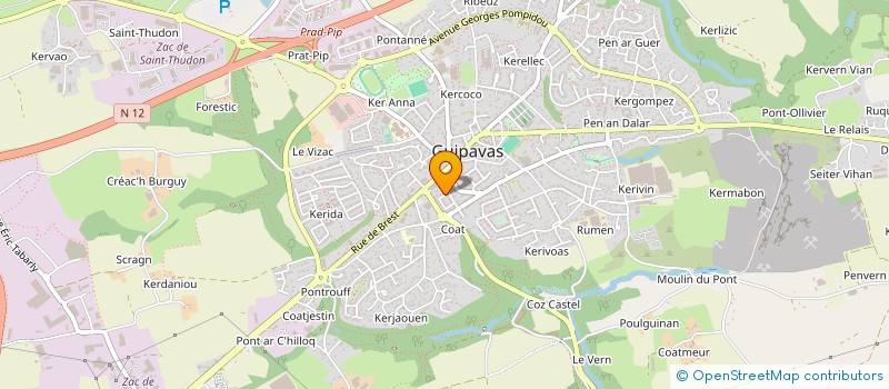 localisation de l'entreprise MONSIEUR MARC PICHON  GUIPAVAS