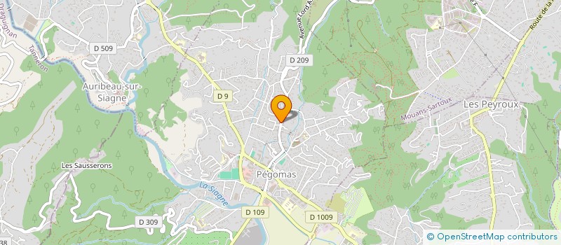 localisation de l'entreprise MONSIEUR MARC PICHON  PEGOMAS