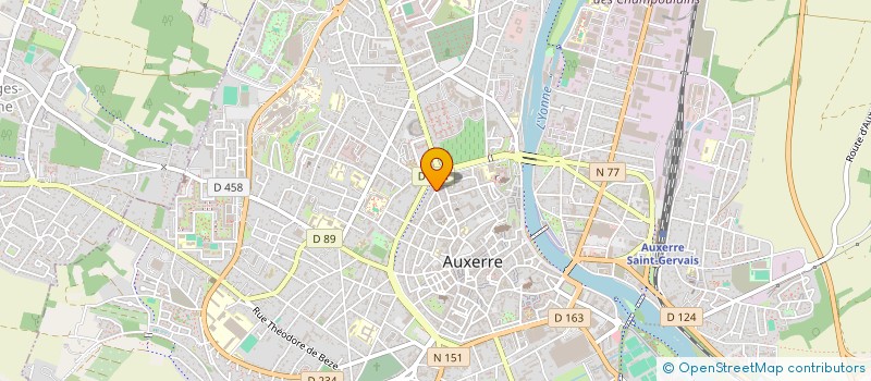 localisation de l'entreprise MONSIEUR MARC PIFFOUX à AUXERRE