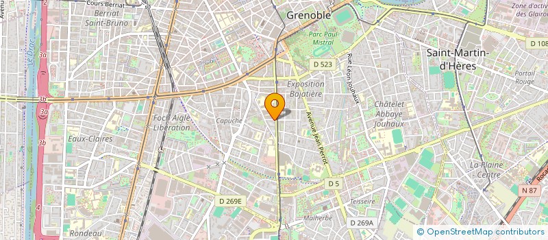 localisation de l'entreprise MONSIEUR MARC PINAUD  GRENOBLE