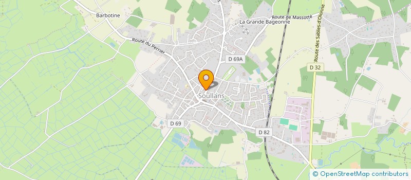 localisation de l'entreprise MONSIEUR MARC PINEAU  SOULLANS