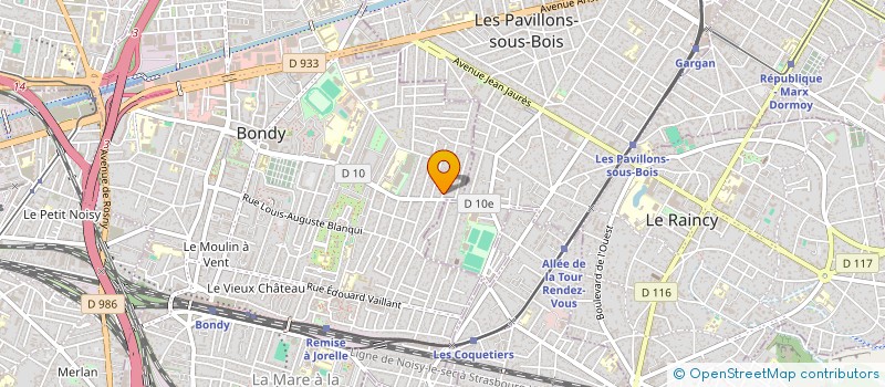 localisation de l'entreprise MONSIEUR MARC PINOON  BONDY