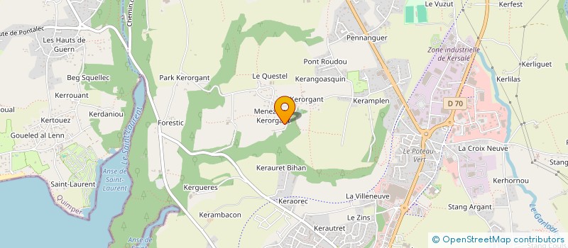 localisation de l'entreprise MONSIEUR MARC PION  CONCARNEAU