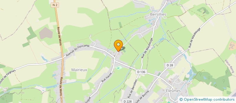 localisation de l'entreprise MONSIEUR MARC PIRMEZ  MAIRIEUX