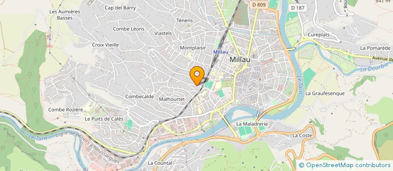 localisation de l'entreprise MONSIEUR MARC POCHETTE  MILLAU