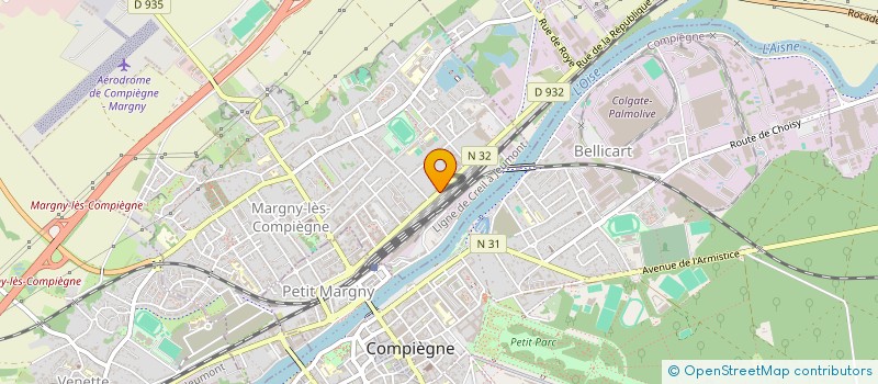 localisation de l'entreprise MONSIEUR MARC POIGNANT  MARGNY-LES-COMPIEGNE