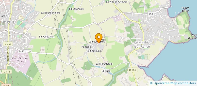 localisation de l'entreprise MONSIEUR MARC POIRIER  PLEURTUIT