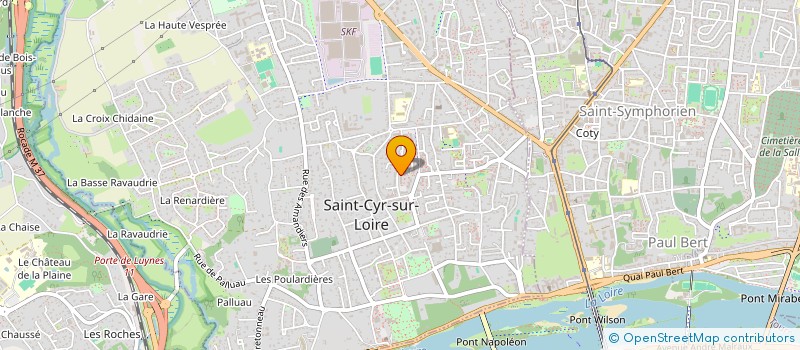 localisation de l'entreprise MONSIEUR MARC POIRIER  SAINT-CYR-SUR-LOIRE