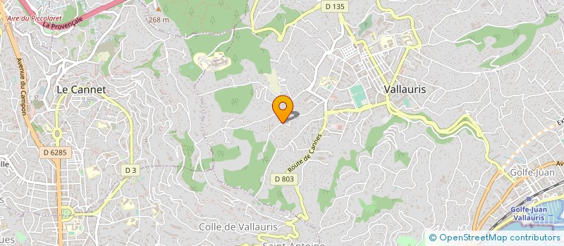 localisation de l'entreprise MONSIEUR MARC POLYCARPE  VALLAURIS