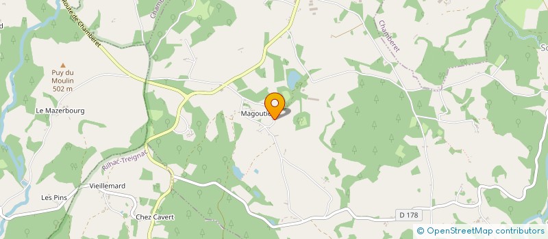 localisation de l'entreprise MONSIEUR MARC POMPOUGNAC  SOUDAINE-LAVINADIERE