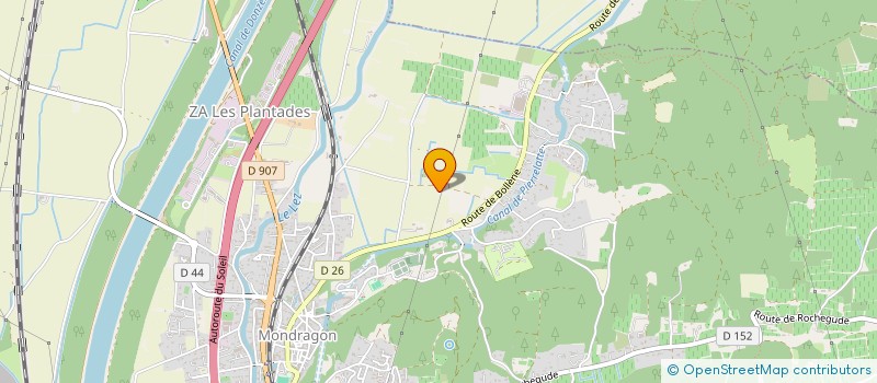 localisation de l'entreprise MONSIEUR MARC POPON  MONDRAGON