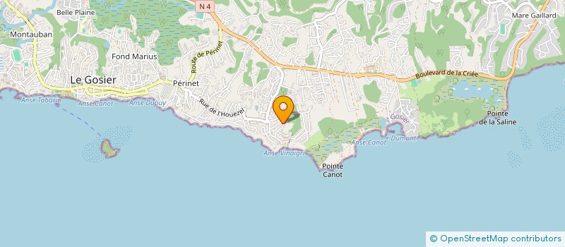 localisation de l'entreprise MONSIEUR MARC PORLON  LE GOSIER