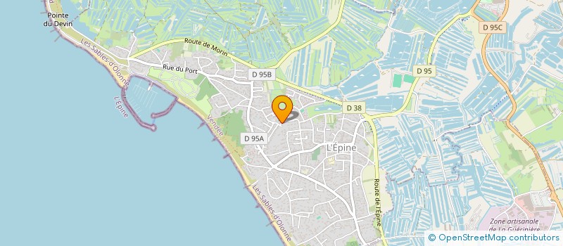 localisation de l'entreprise MONSIEUR MARC PORTERON  L'EPINE