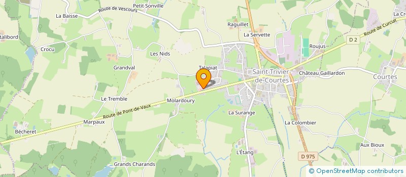 localisation de l'entreprise MONSIEUR MARC POUQUET  SAINT-TRIVIER-DE-COURTES