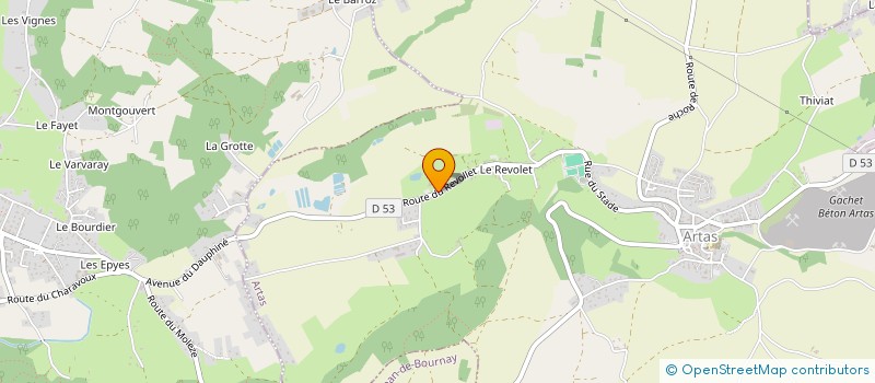 localisation de l'entreprise MONSIEUR MARC POURRAT  ARTAS