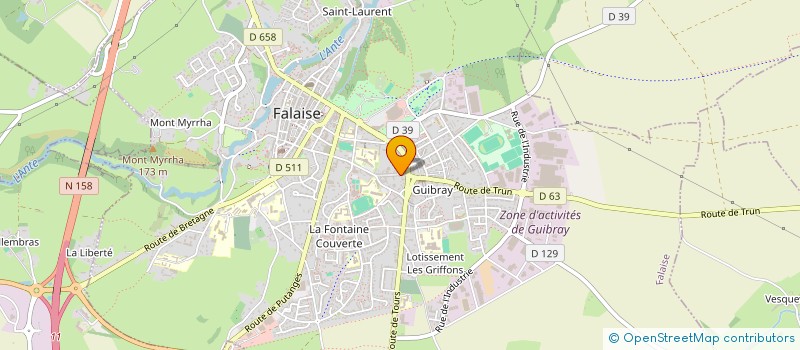 localisation de l'entreprise MONSIEUR MARC POURRIT à FALAISE
