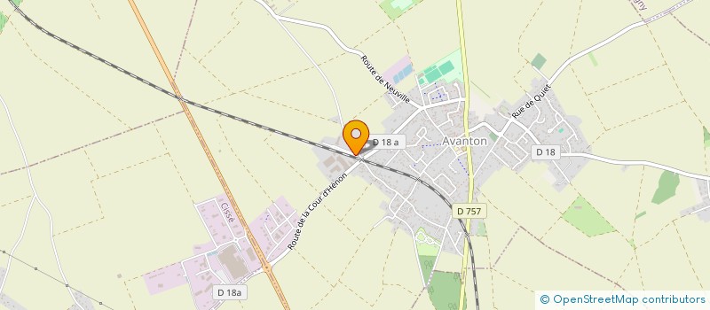 localisation de l'entreprise MONSIEUR MARC POUSSE  AVANTON