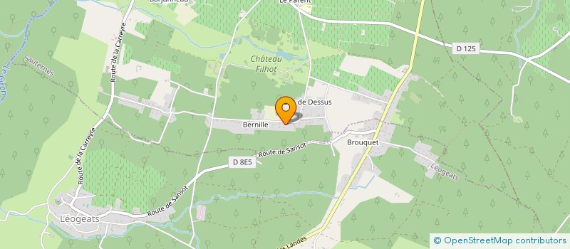 localisation de l'entreprise MONSIEUR MARC PRADIER  SAUTERNES