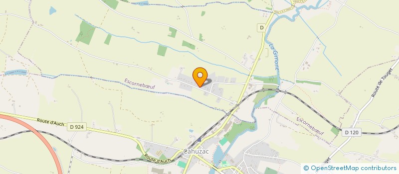 localisation de l'entreprise MONSIEUR MARC PRADINES  ESCORNEBUF