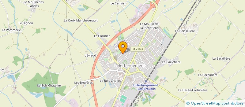 localisation de l'entreprise MONSIEUR MARC PREAULT  L'HERBERGEMENT