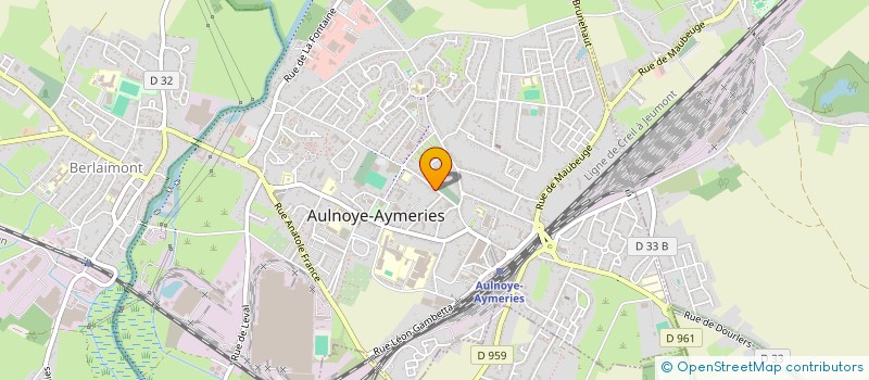 localisation de l'entreprise MONSIEUR MARC PREDALLE  AULNOYE-AYMERIES