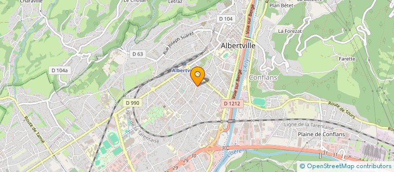 localisation de l'entreprise MONSIEUR MARC PREVOST  ALBERTVILLE