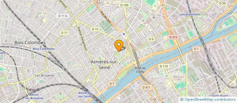 localisation de l'entreprise MONSIEUR MARC PREVOST  ASNIERES-SUR-SEINE