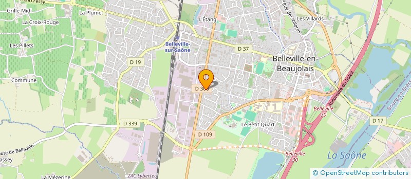 localisation de l'entreprise MONSIEUR MARC PREVOST  BELLEVILLE-EN-BEAUJOLAIS