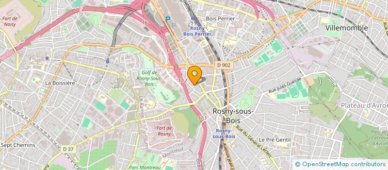 localisation de l'entreprise MONSIEUR MARC PRIEUR à ROSNY-SOUS-BOIS