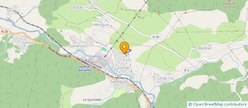 localisation de l'entreprise MONSIEUR MARC PRIGENT à LUZENAC