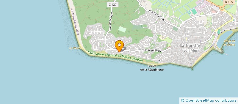 localisation de l'entreprise MONSIEUR MARC PRIOUZEAU à LA TRANCHE-SUR-MER