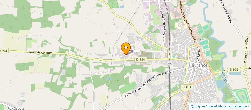 localisation de l'entreprise MONSIEUR MARC PRUDHOMME  FLEURANCE