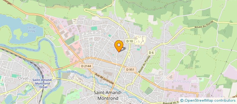 localisation de l'entreprise MONSIEUR MARC PRUNIER  SAINT-AMAND-MONTROND