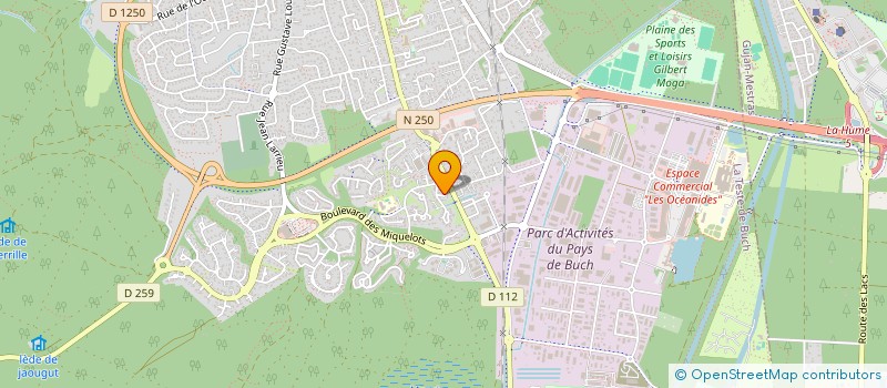 localisation de l'entreprise MONSIEUR MARC PUECHEGUT  LA TESTE-DE-BUCH