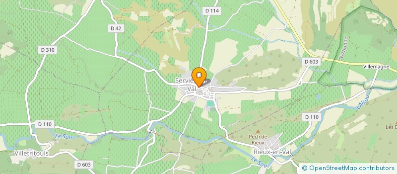 localisation de l'entreprise MONSIEUR MARC QUAGLINO  SERVIES-EN-VAL